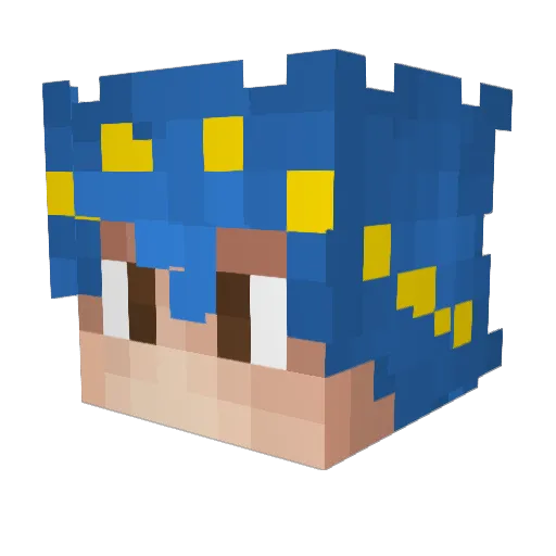 giovannidaora Minecraft avatar head, 3D render