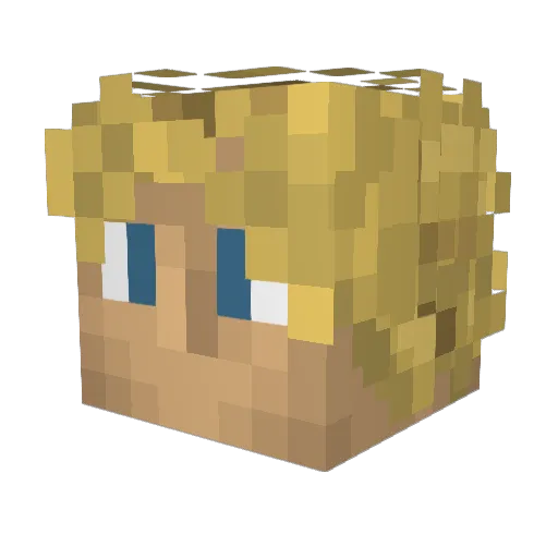 giovix22 Minecraft avatar head, 3D render
