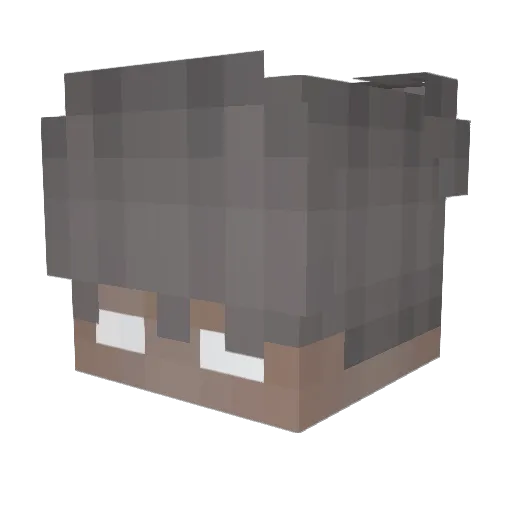 giozxda Minecraft avatar head, 3D render