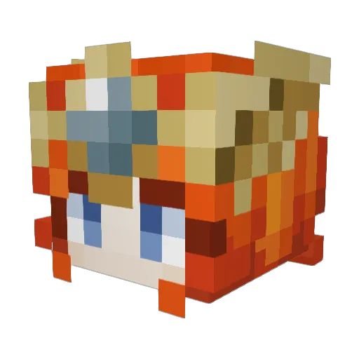 gippi23 Minecraft avatar head, 3D render