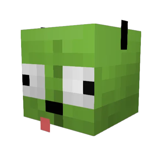 gir_luv_taco Minecraft avatar head, 3D render