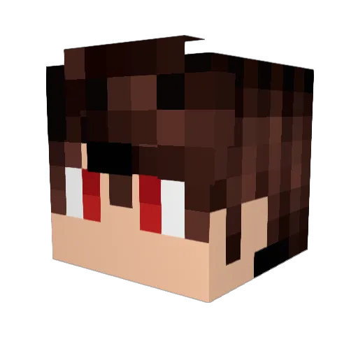 girafa_ninja Minecraft avatar head, 3D render