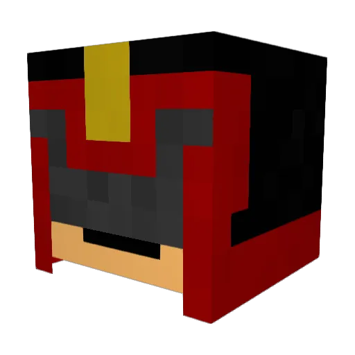 giraffe__man Minecraft avatar head, 3D render