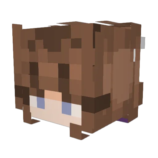 giraffeluvr13 Minecraft avatar head, 3D render