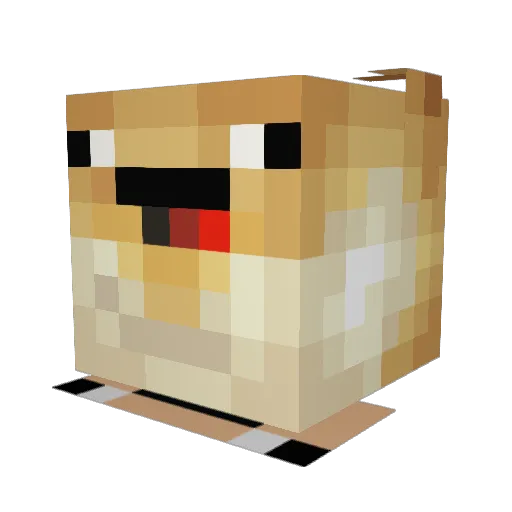 giraffenfutterer Minecraft avatar head, 3D render
