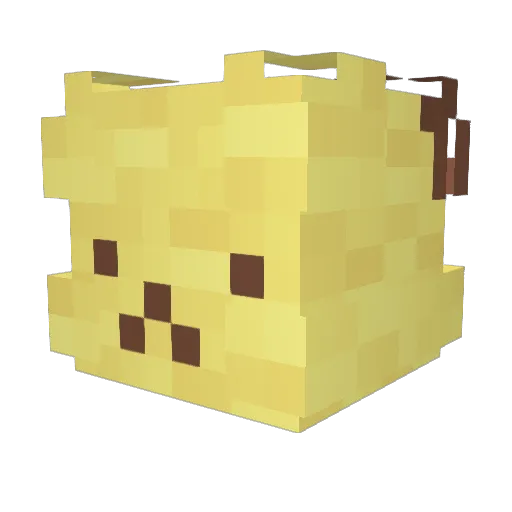 girlinsoup Minecraft avatar head, 3D render
