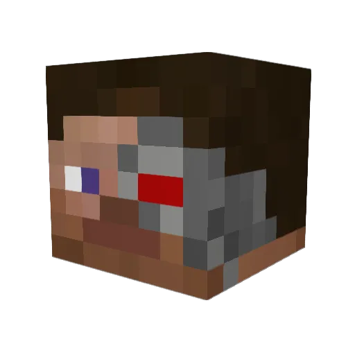 girlkisser_67 Minecraft avatar head, 3D render