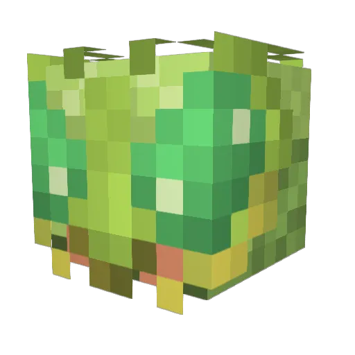girls3play Minecraft avatar head, 3D render