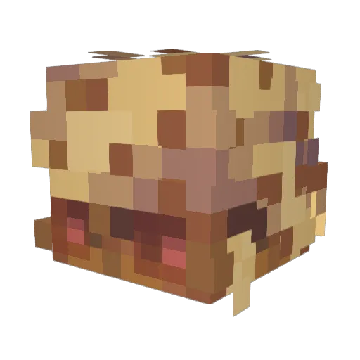 girlslovezad Minecraft avatar head, 3D render