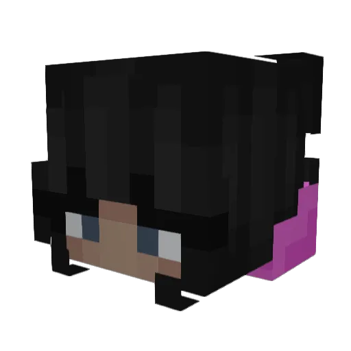 girlypop2 Minecraft avatar head, 3D render