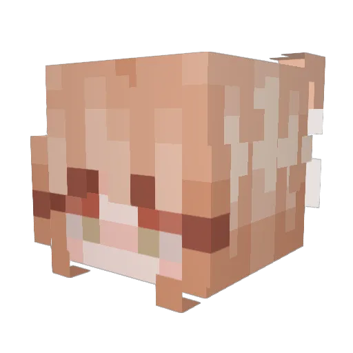 girthkingmax Minecraft avatar head, 3D render
