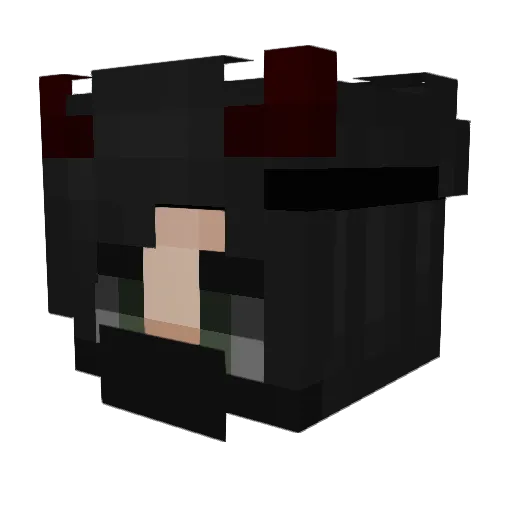 girzzy Minecraft avatar head, 3D render