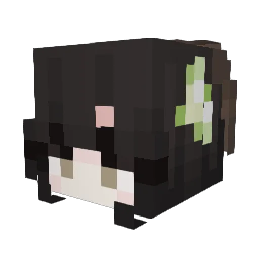 giseIIe Minecraft avatar head, 3D render
