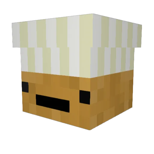 giselbert1 Minecraft avatar head, 3D render