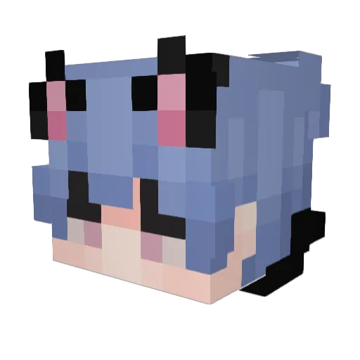 gisellefromaespa Minecraft avatar head, 3D render