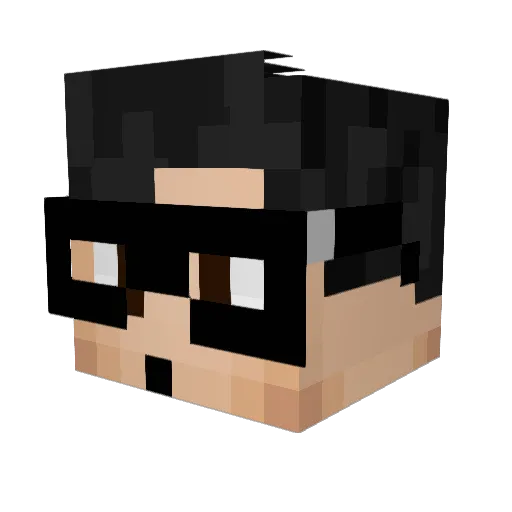 gitanesblondes Minecraft avatar head, 3D render