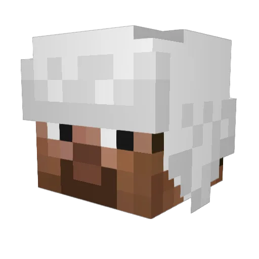 gitaryxu Minecraft avatar head, 3D render