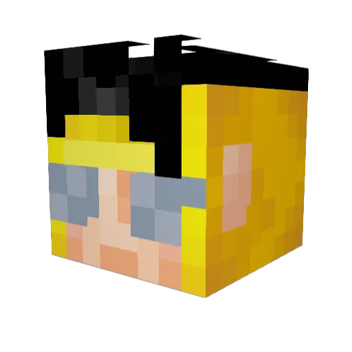 gitland30 Minecraft avatar head, 3D render