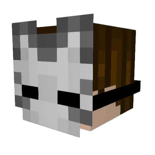 gitola Minecraft avatar head, 3D render