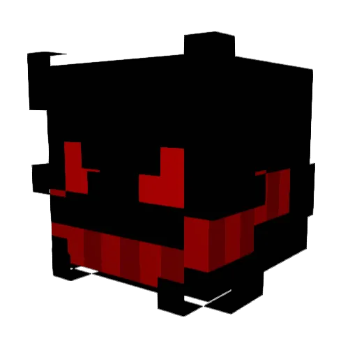 gitt Minecraft avatar head, 3D render