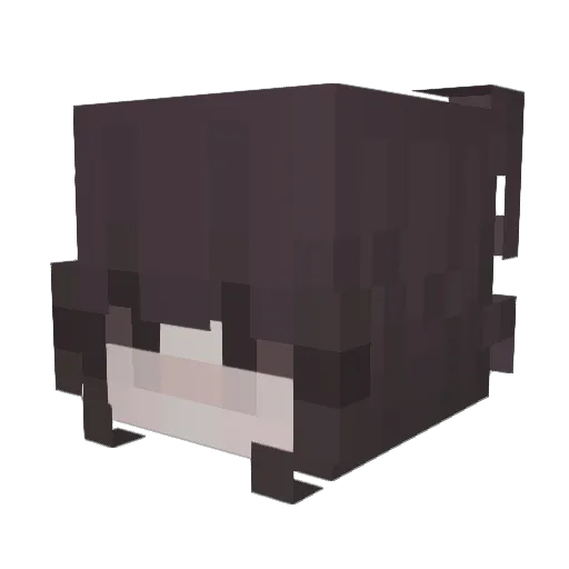 giuIi Minecraft avatar head, 3D render