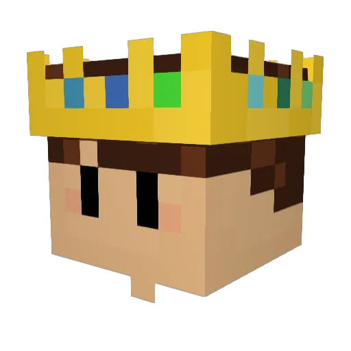 giugs Minecraft avatar head, 3D render