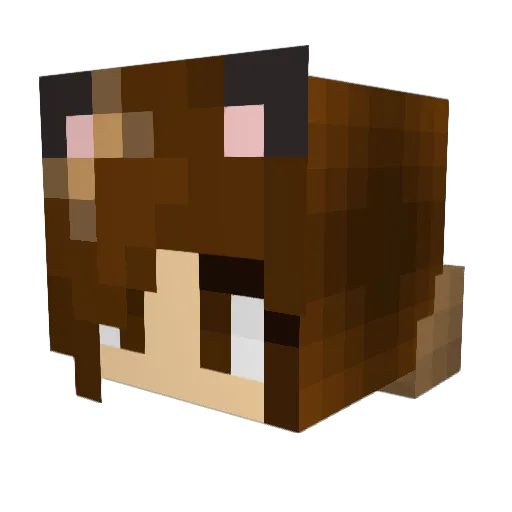 giulizz Minecraft avatar head, 3D render