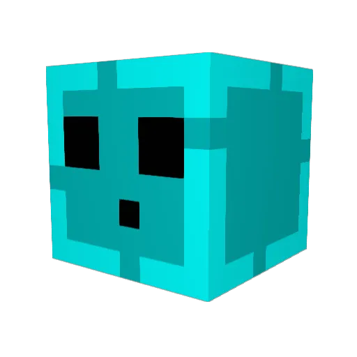 giuseppegri Minecraft avatar head, 3D render