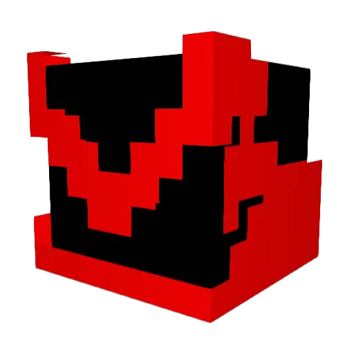 give123 Minecraft avatar head, 3D render