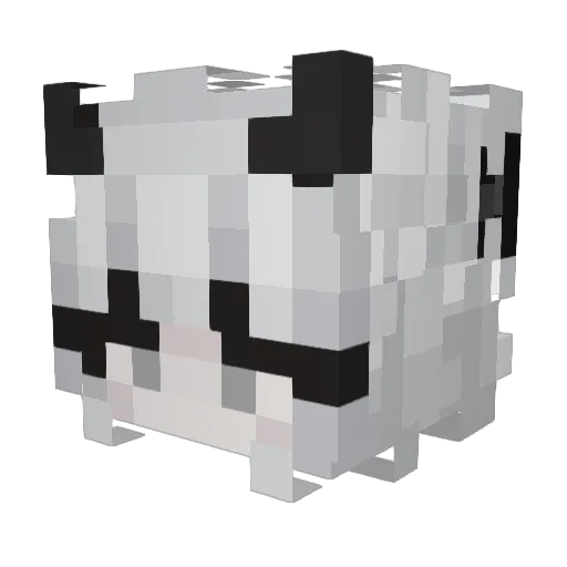 giveclay Minecraft avatar head, 3D render