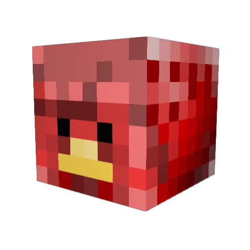 givemechild Minecraft avatar head, 3D render