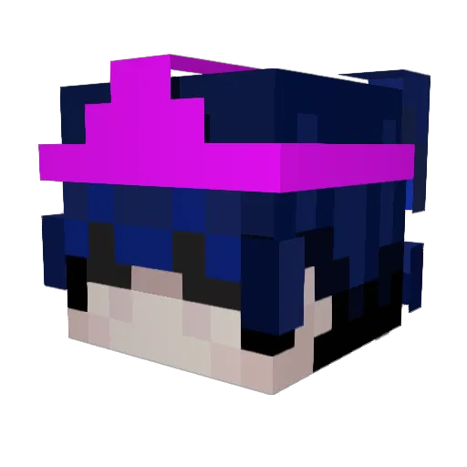 gixzyz Minecraft avatar head, 3D render