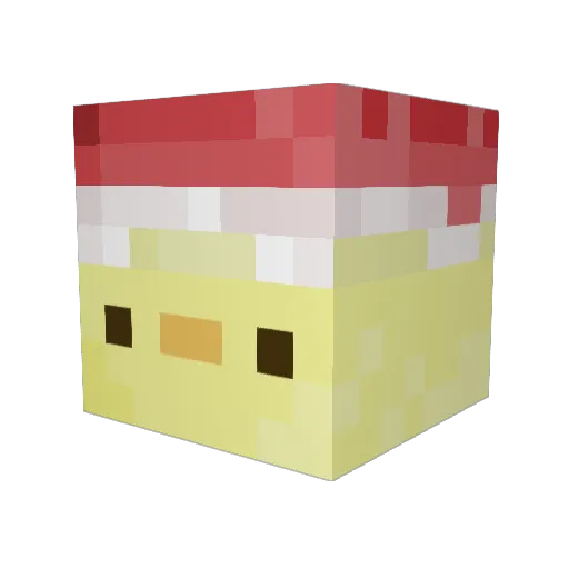 giyago Minecraft avatar head, 3D render