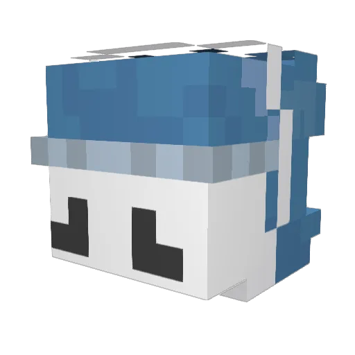giyomyX Minecraft avatar head, 3D render