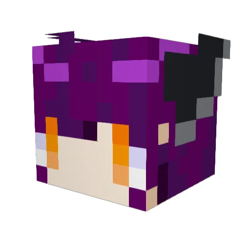 giyunix Minecraft avatar head, 3D render