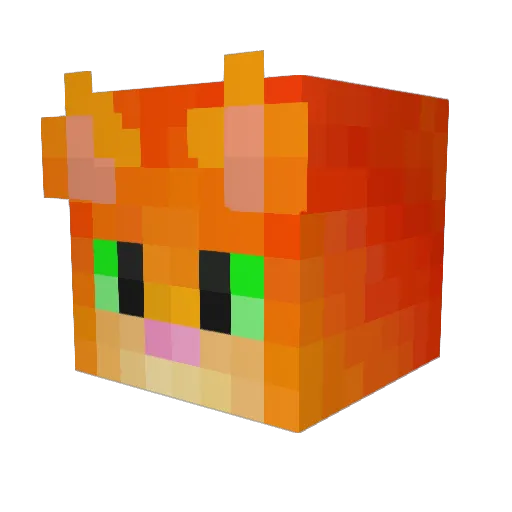 gizamaluke Minecraft avatar head, 3D render