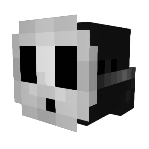 gizmodams Minecraft avatar head, 3D render