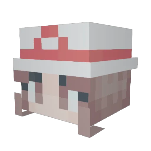 gizmothra Minecraft avatar head, 3D render