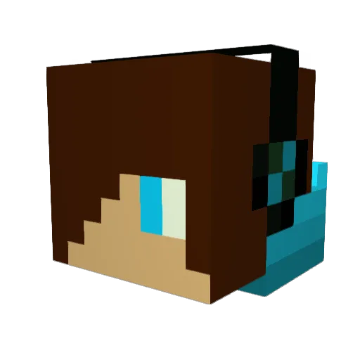 gizzmo2407 Minecraft avatar head, 3D render