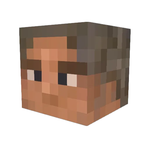 gjeah Minecraft avatar head, 3D render