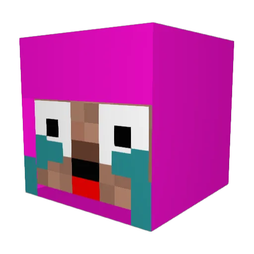 gjergjf Minecraft avatar head, 3D render