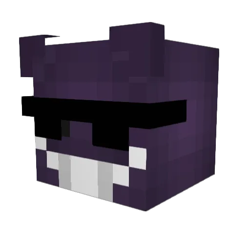 gjhe Minecraft avatar head, 3D render