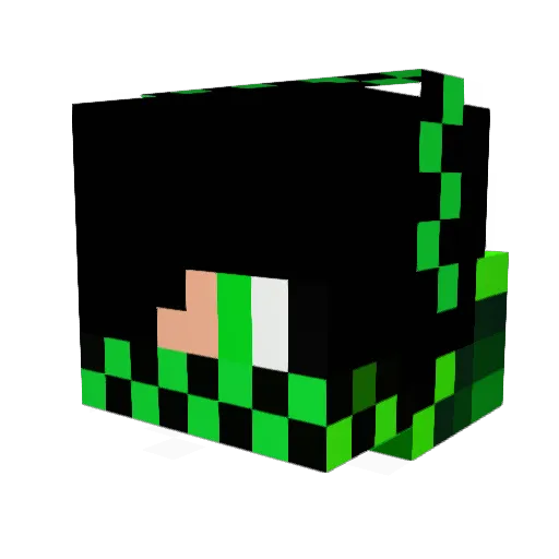 gjlman Minecraft avatar head, 3D render