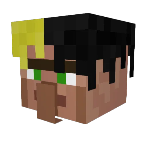 gjocraft Minecraft avatar head, 3D render