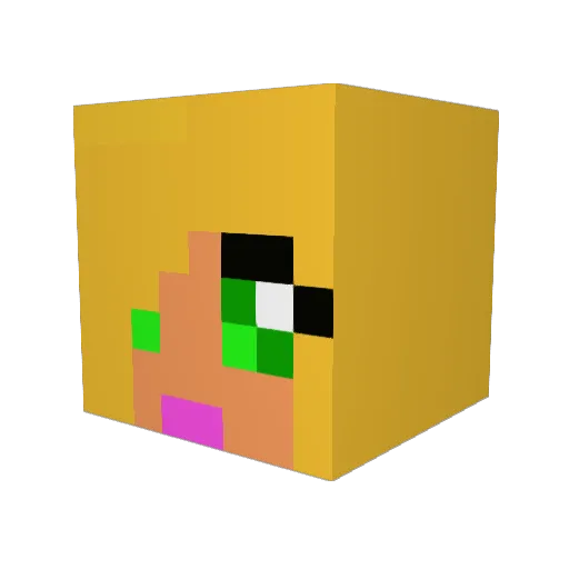 gjs623 Minecraft avatar head, 3D render