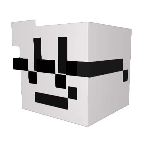 gjsjd Minecraft avatar head, 3D render
