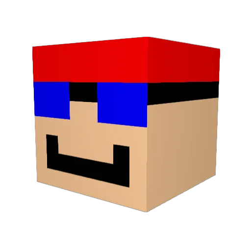 gk0918 Minecraft avatar head, 3D render