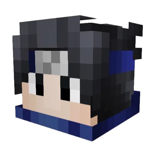 gk_ilyas Minecraft avatar head, 3D render