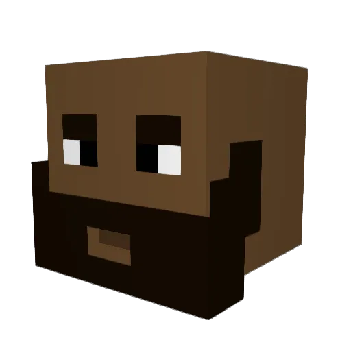gkfog Minecraft avatar head, 3D render