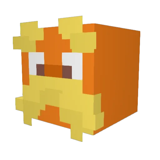gkkgs Minecraft avatar head, 3D render